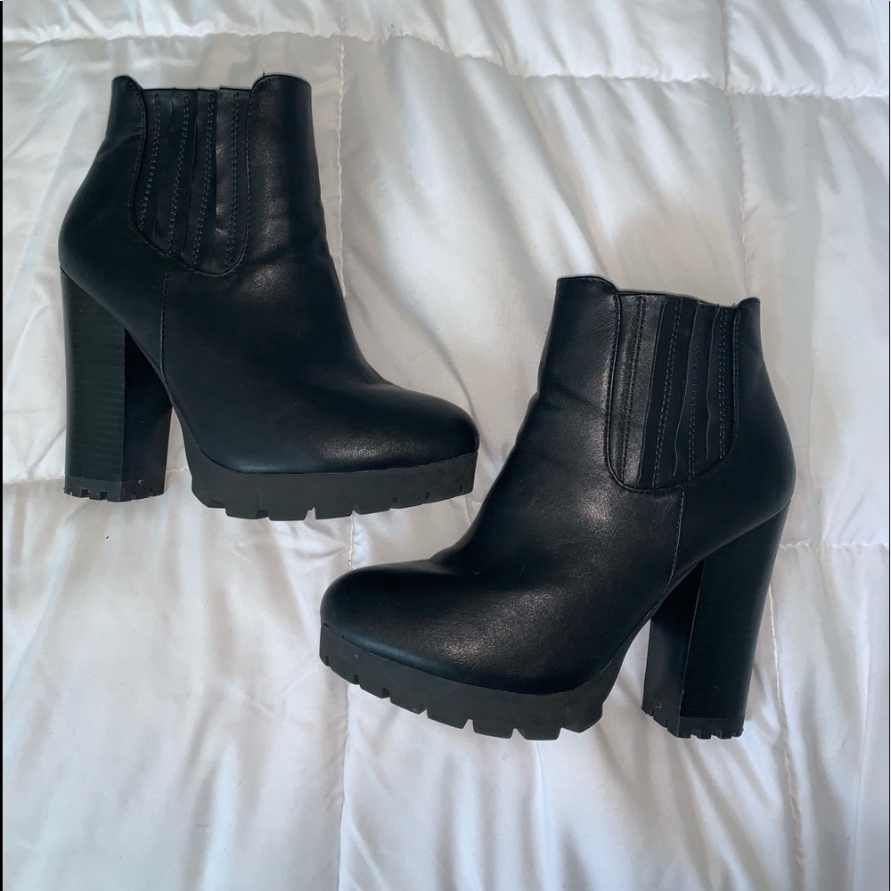 Platform booties